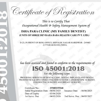ISO 45001 Certificate